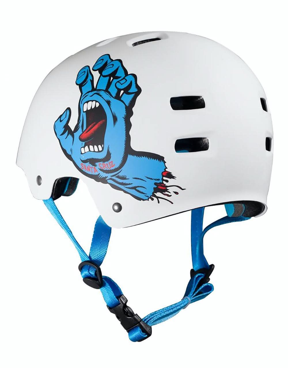 Bullet x Santa Cruz Screaming Hand Helmet - Matte White - Image 3