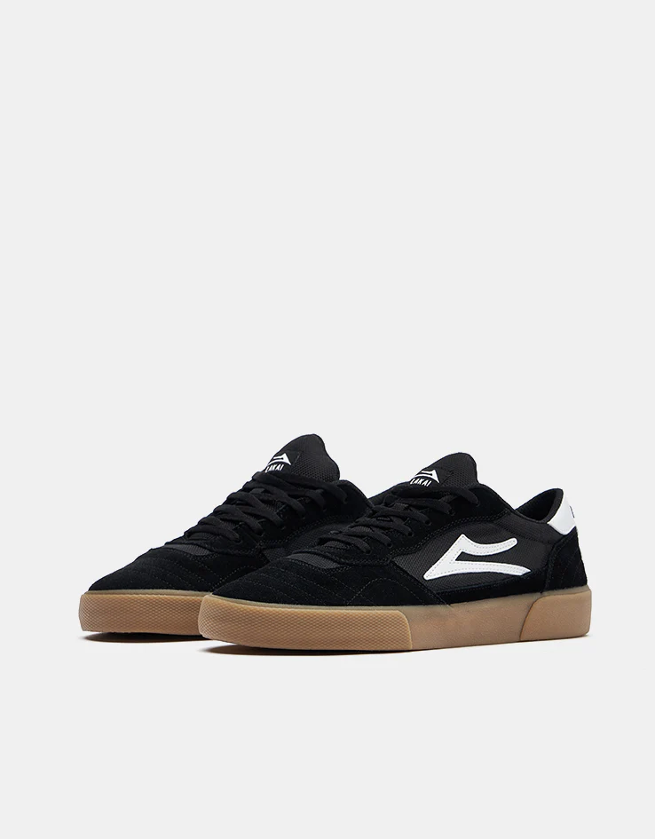 Lakai Cambridge Skate Shoes - Black/Gum Suede - Image 3