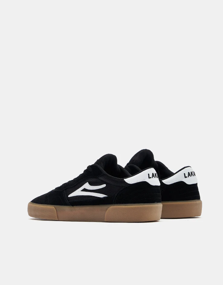 Lakai Cambridge Skate Shoes - Black/Gum Suede - Image 4