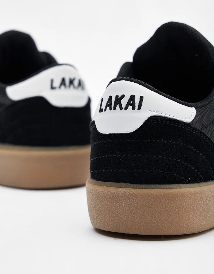 Lakai Cambridge Skate Shoes - Black/Gum Suede - Image 5
