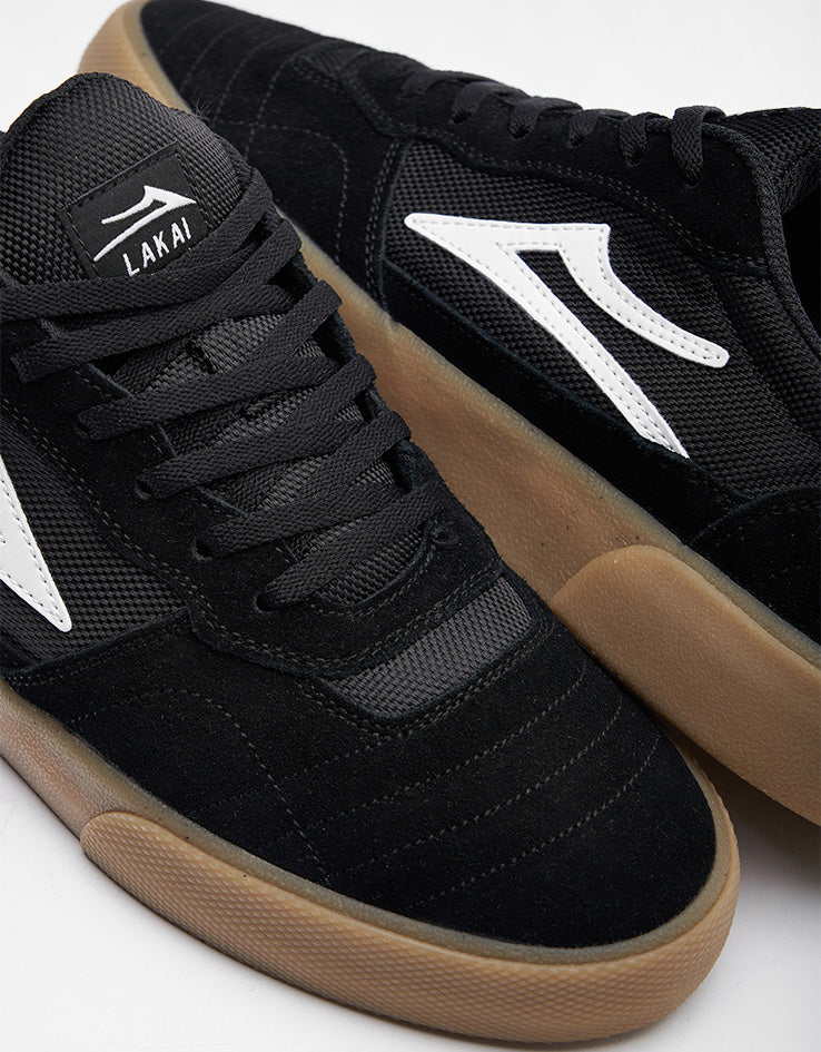 Lakai Cambridge Skate Shoes - Black/Gum Suede - Image 6