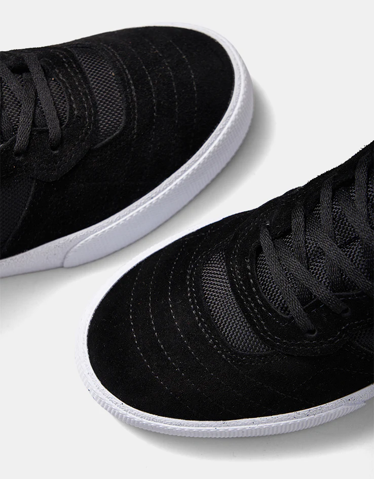 Lakai Cambridge Skate Shoes - Black/White Suede - Image 7