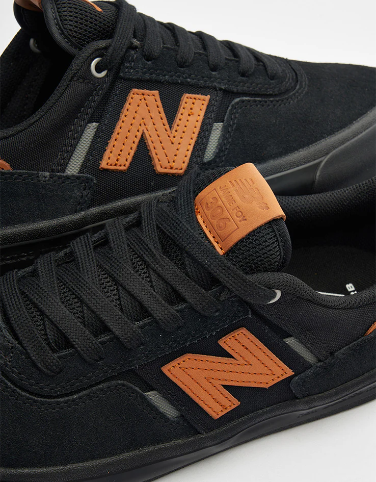 New Balance Numeric 306 Jamie Foy Skate Shoes - Black/Tan - Image 6